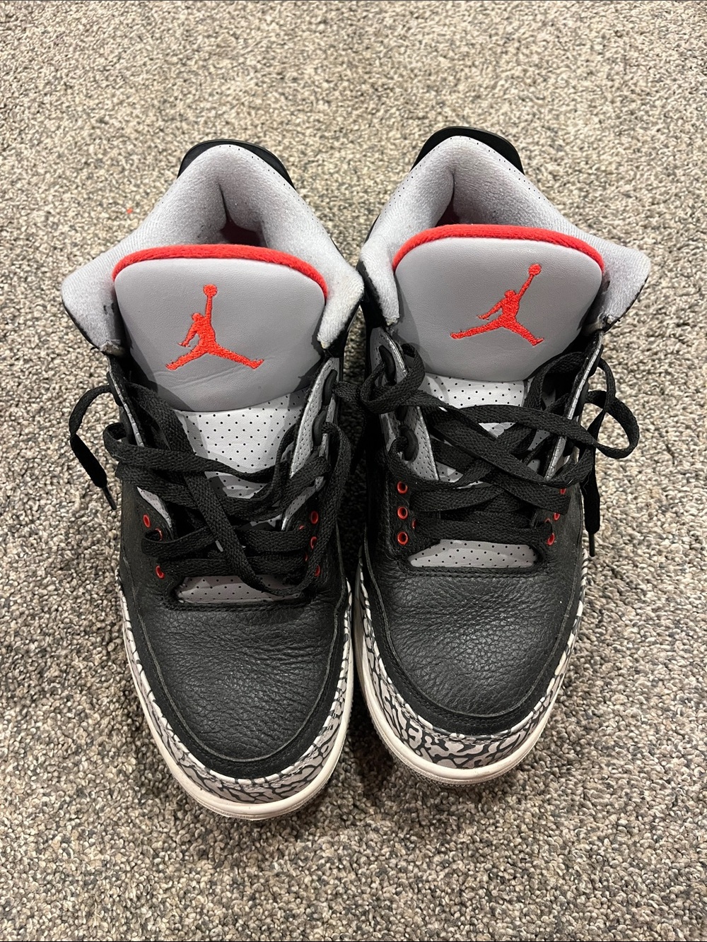 Nike Jordan Black/Gray/Red Retro Basketball Shoes